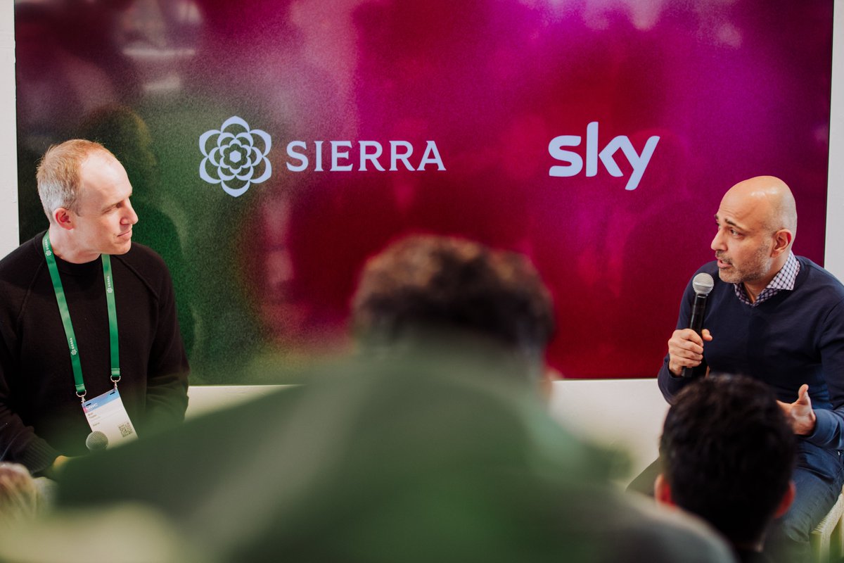 SierraPlatform's tweet photo. At MWC, @SkyUK COO Devesh Raj put it simply: in AI, you have no choice but to be speedy. The change curve is too steep. https://t.co/at3wRjf71y