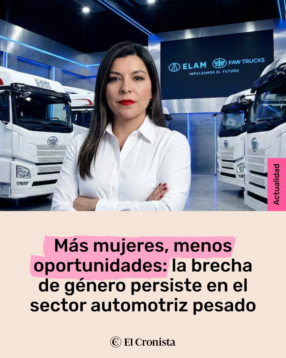 Aidé Ponce, directora regional de ventas de ELAM FAW, lamenta que las mujeres no sean consideradas para puestos gerenciales en la industria

Nota completa: cronista.com/mexico/actuali…