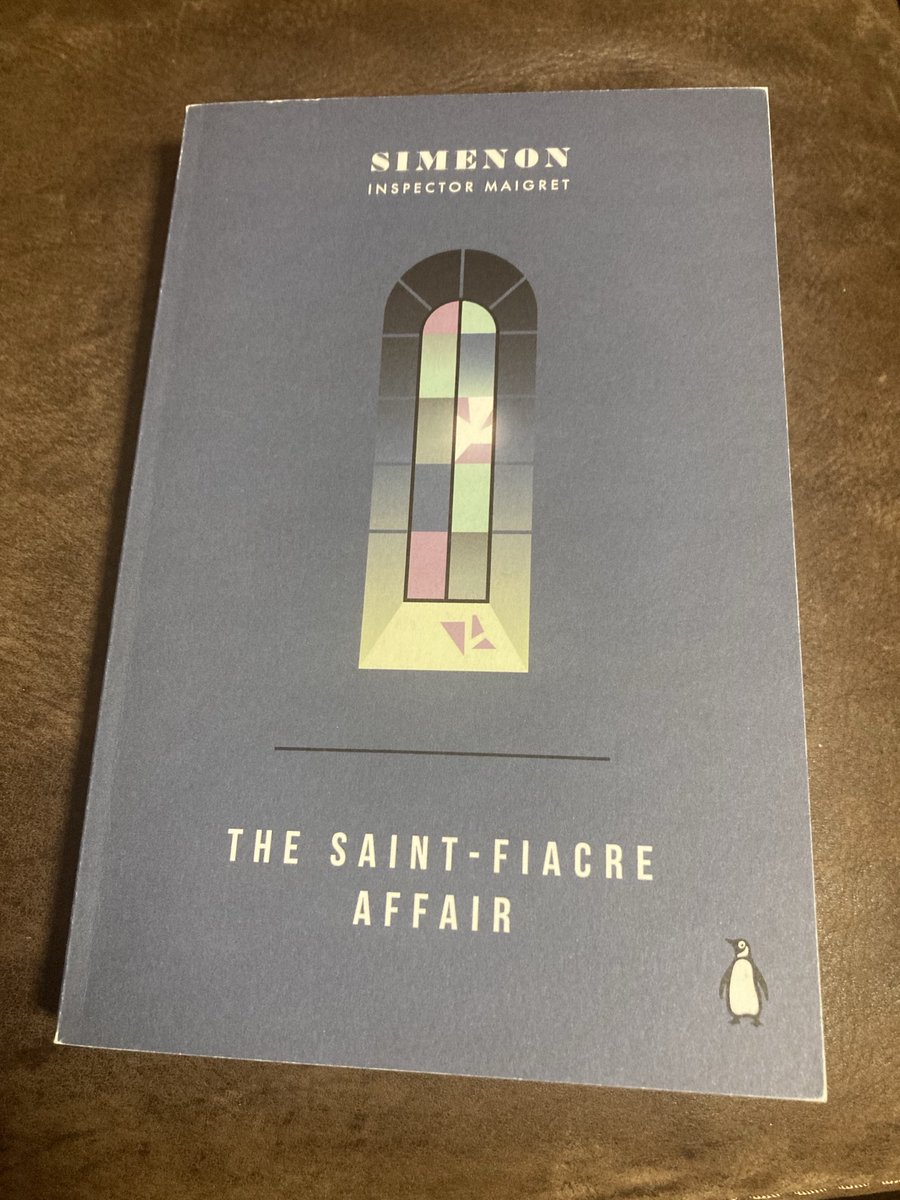 fionamsharp's tweet photo. Finished. Good read. Thank you ⁦@PenguinHuddleUK⁩ #Simenon https://t.co/r8p2pY58vc