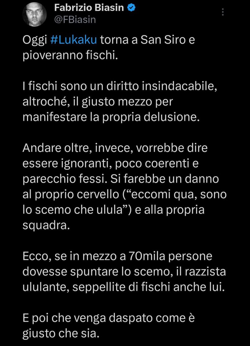 Fabrizio Biasin tweet media