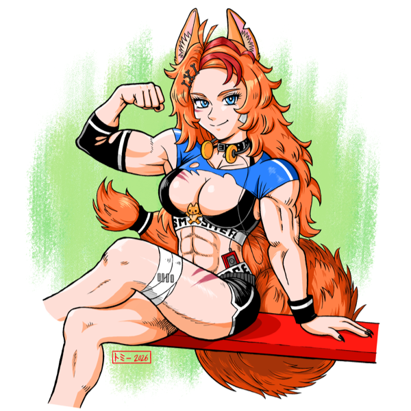 ThommyElfving's tweet photo. Finished coloring my illustration of the VTuber Buffpup a couple weeks back. #VTuber #Buffpup https://t.co/omDenWEfbJ