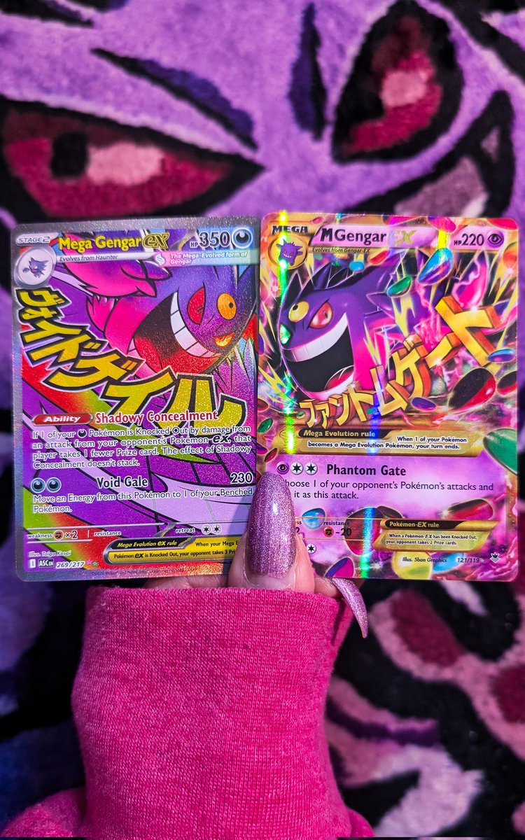 avianoir's tweet image. 2026 vs 2014 Mega Gengar Ex.
Which is better? 👻