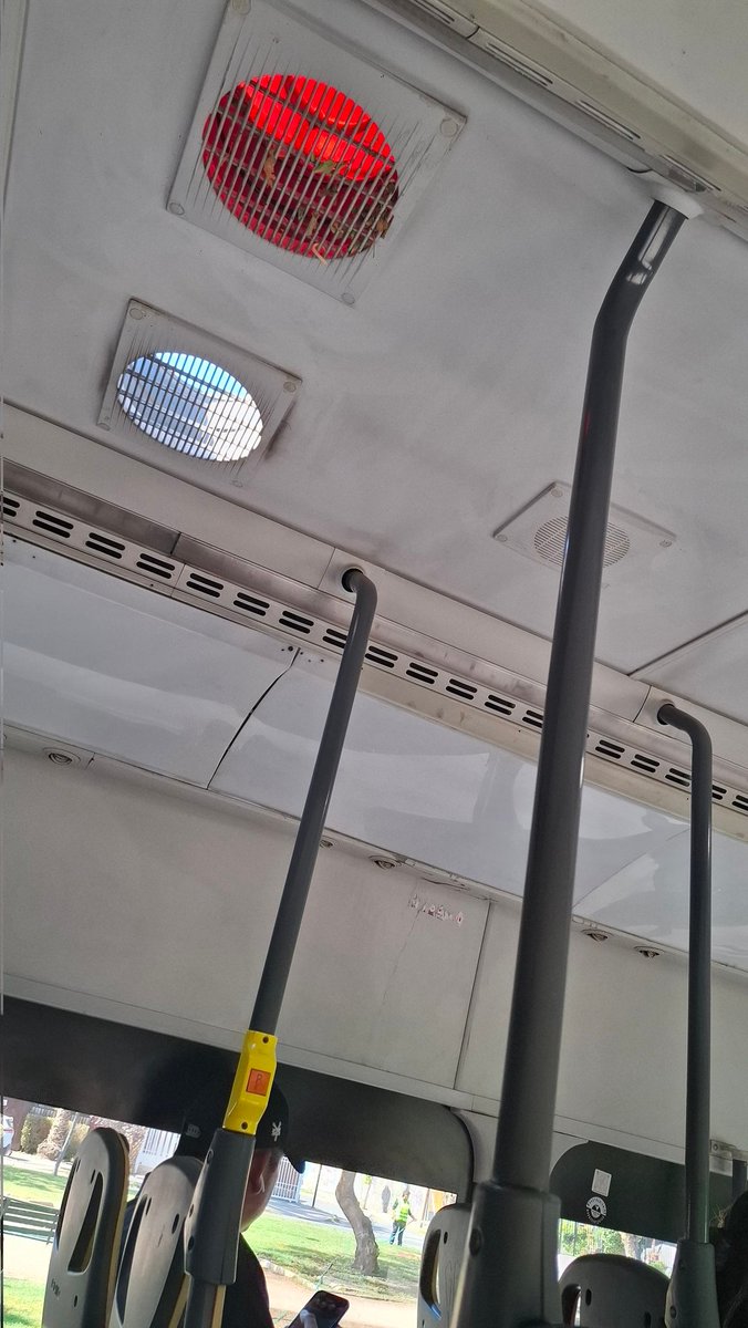 DeborahEsther94's tweet photo. Asi estan las micros @Red_Movilidad en la mayoría de las I22 es asi, después llega el invierno y llueve tanto fuera como dentro de la micro https://t.co/rUaaWZDlcx