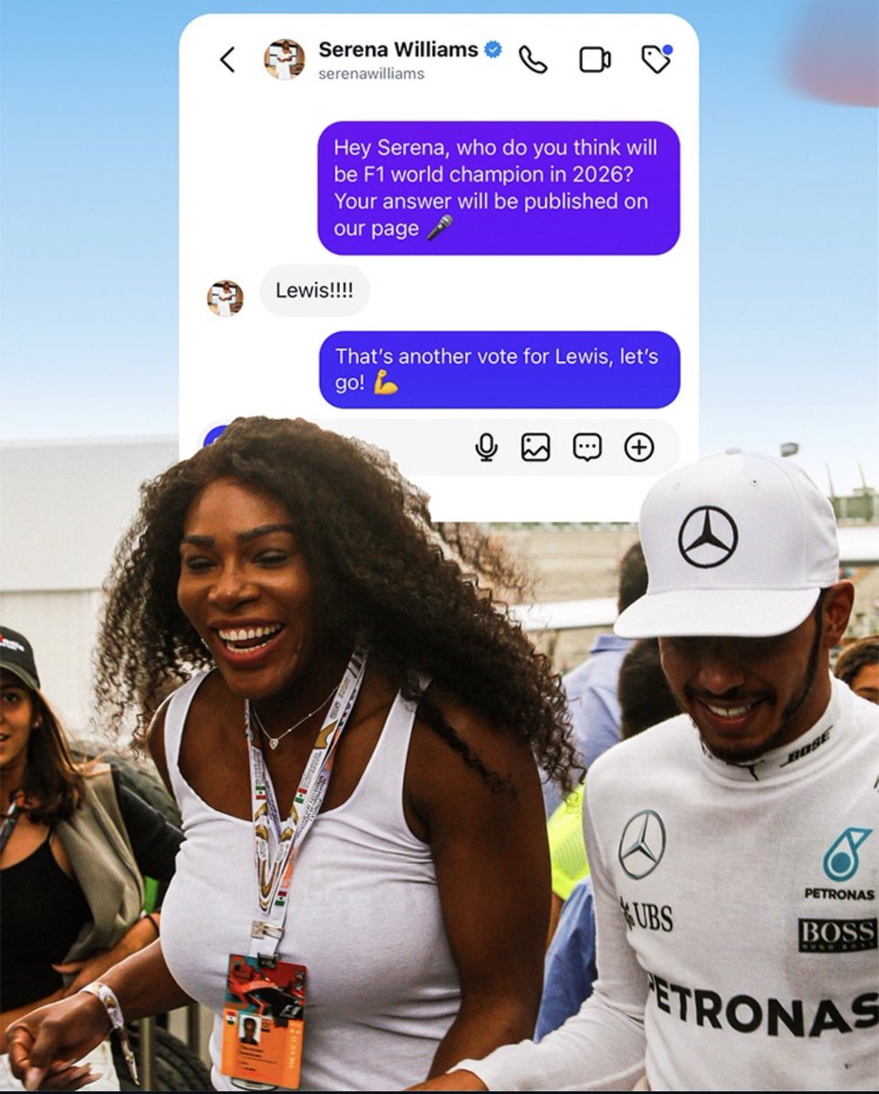 fiagirly's tweet photo. F1 admin asked some famous faces who they’re rooting for this year. 

Erling Haaland, Damson Idris, Serena Williams and Odell Beckham Jr are amongst the names rooting for Lewis Hamilton. 🔥 https://t.co/yZoU3vyPgK