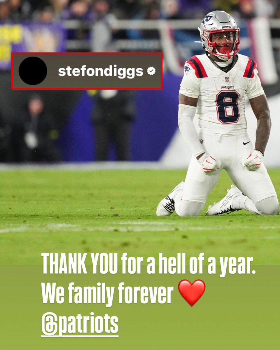 SportsCenter's tweet photo. Stefon Diggs shared a message on social media thanking the Patriots.

Diggs played one season in New England. https://t.co/jB2eiwCzyh