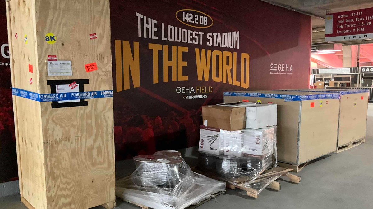 8Ksolutions's tweet photo. Just a little installation in Arrowhead Stadium . . . https://t.co/n3dGeA9Ops