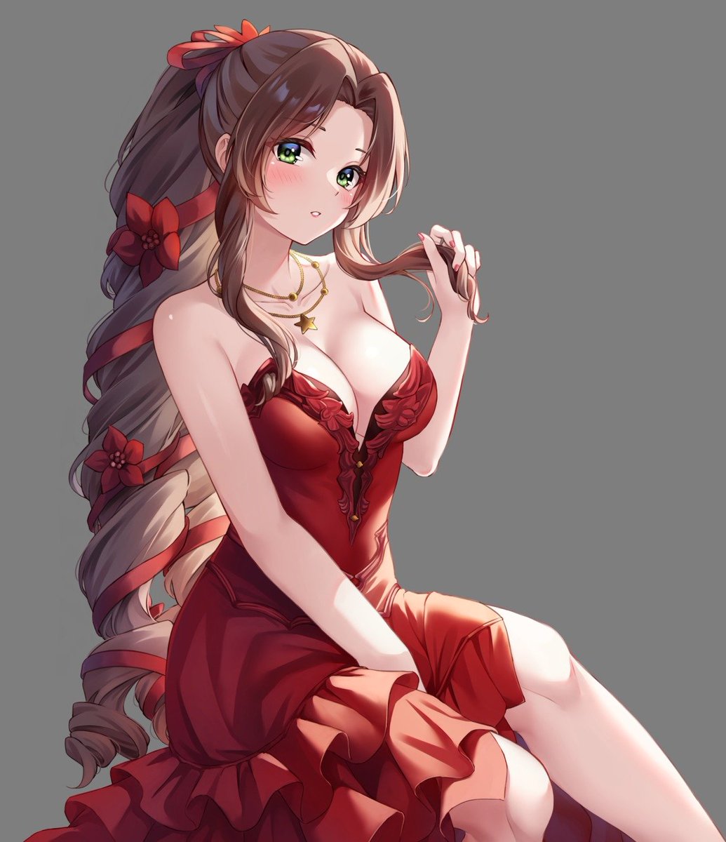 MidgarsFl0wer's tweet photo. *The flower girl twirled her hair in her hand as she heard someone approaching she looked up seeing the "reader" she smiled*

Oh hello, did you need something from me? Hmm? I look cute in this dress? Awe thank you, not sure where I got it doesn't feel like my style but if it-- https://t.co/WQqd84uHz3