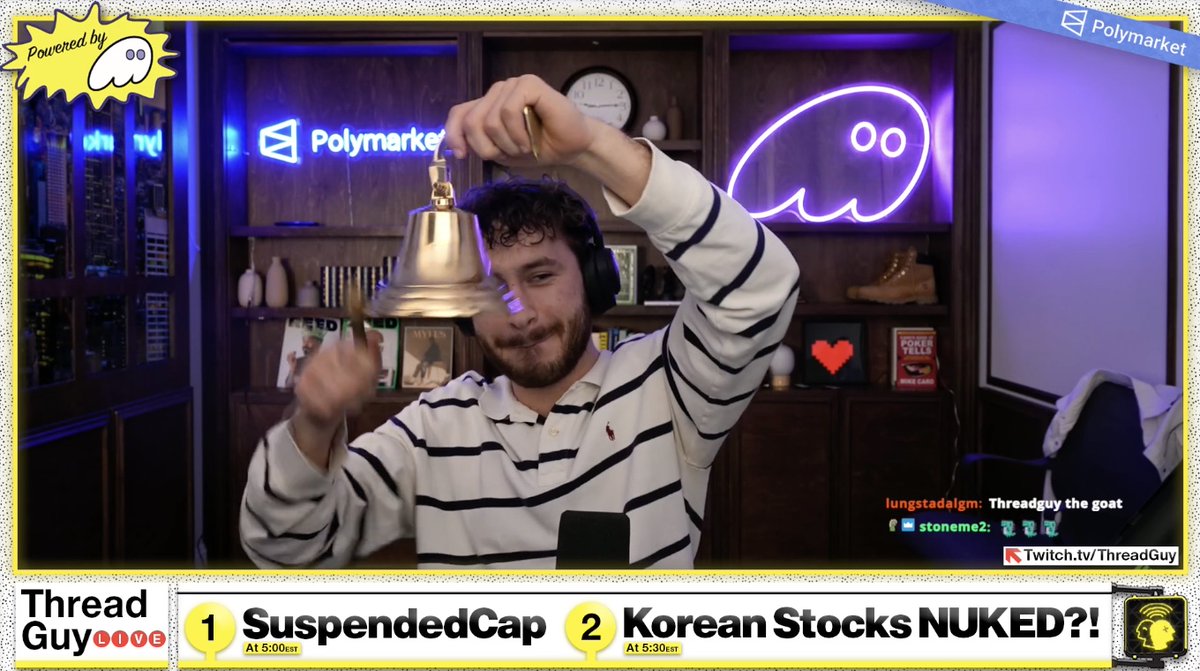 Threadguy is now LIVE

twitch.tv/threadguy