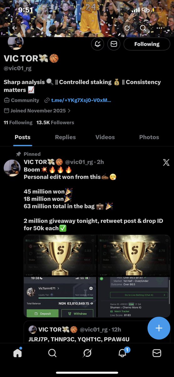timi_busayo's tweet photo. @vic01_rg Congratulations more wins. 
7045721132

Thanks 😊 

@vic01_rg https://t.co/UrBXZRAcWl