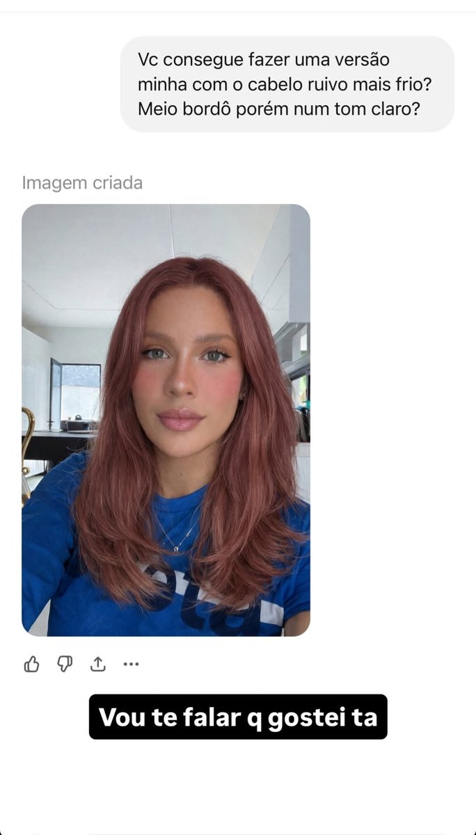 Em dúvida qual cor ficou melhor na Karoline