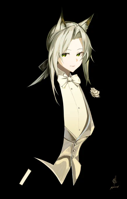 I forgot Kal'tsit has this outfit #Arknights