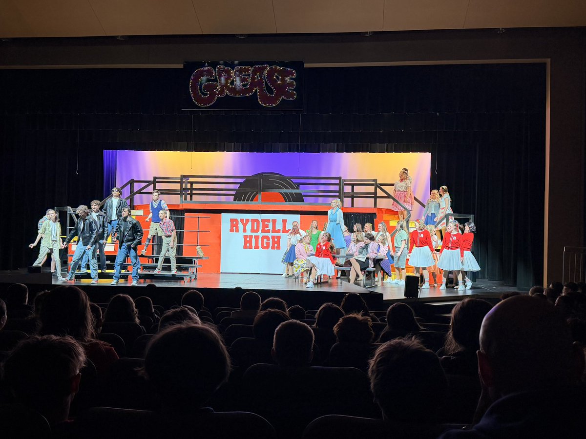 Platteview_HS's tweet photo. Still plenty of tickets available for Grease this Friday-Sunday. The cast do a special First Act performance for SE, WE and PC kids today. This performance is a whole lotta fun. https://t.co/65V68MVvh8