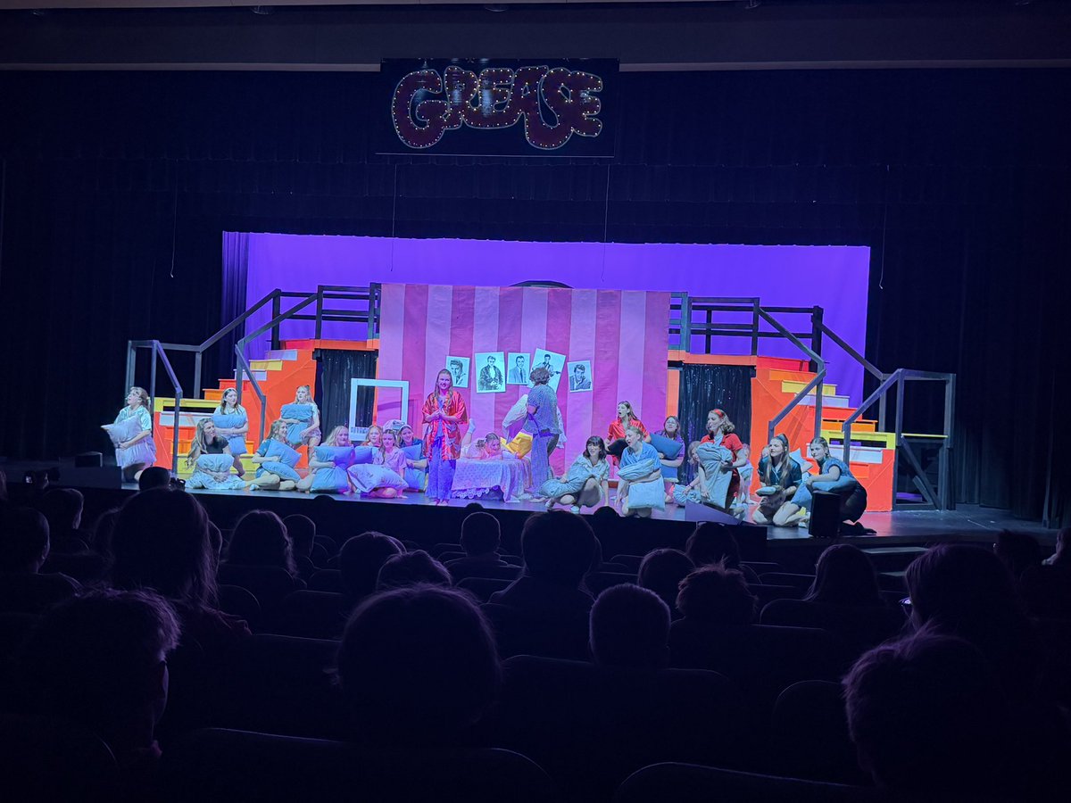 Platteview_HS's tweet photo. Still plenty of tickets available for Grease this Friday-Sunday. The cast do a special First Act performance for SE, WE and PC kids today. This performance is a whole lotta fun. https://t.co/65V68MVvh8
