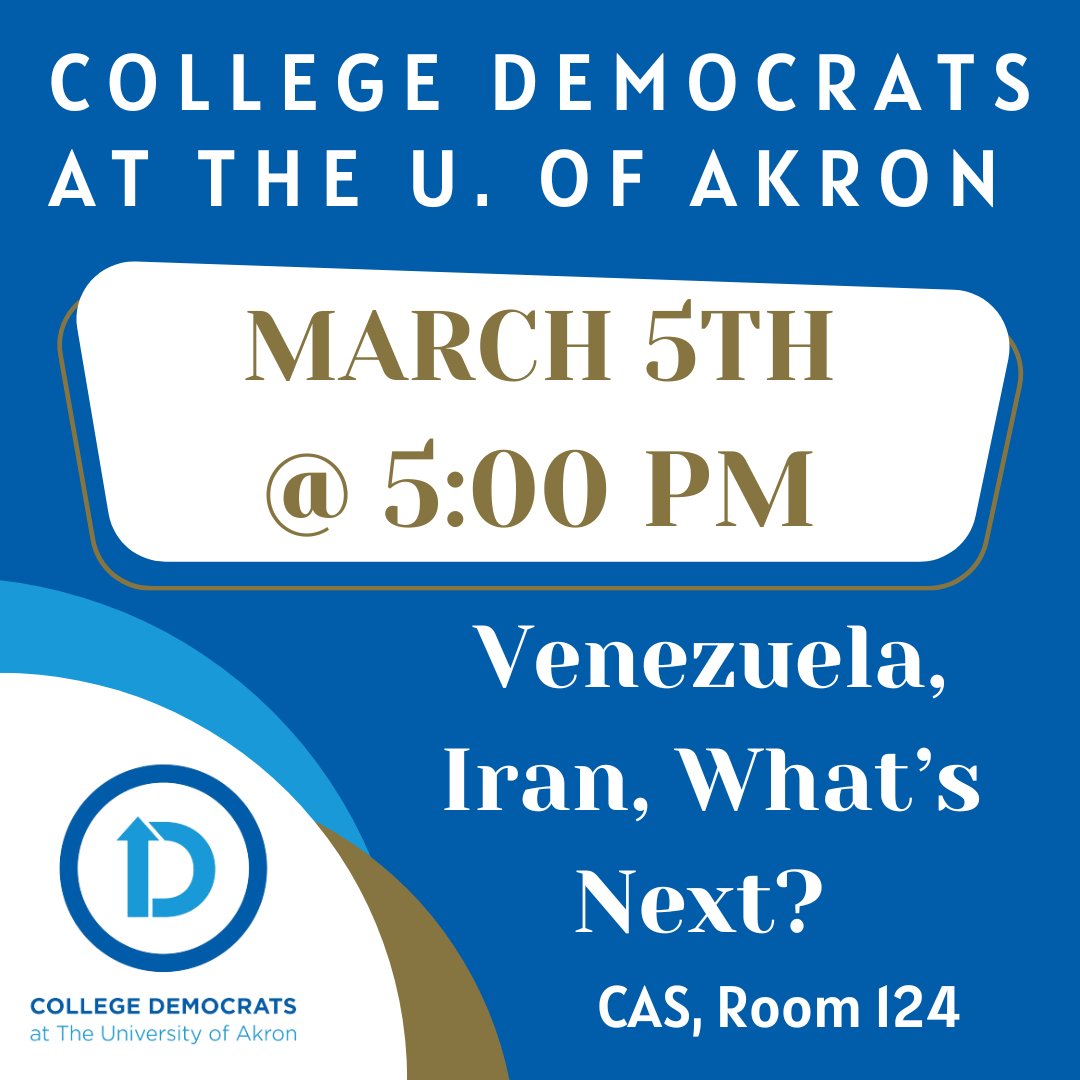 UAkron College Dems (@CollegeDemsUA) / Posts / X