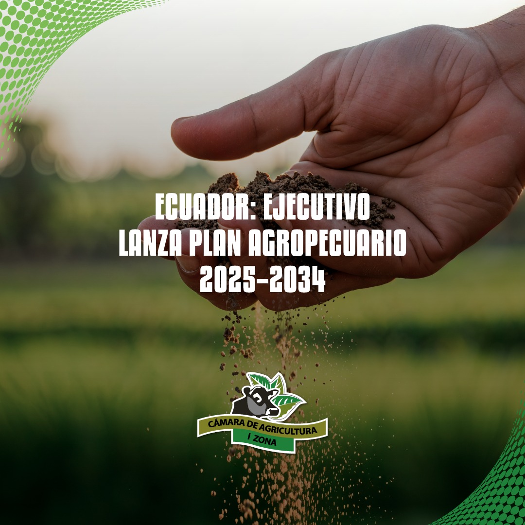 🇪🇨🌾 El Ejecutivo lanza el Plan Agropecuario 2025–2034, una estrategia integral para modernizar el campo y fortalecer competitividad productiva en Ecuador.

✨ Si el agro crece, el Ecuador crece. 🌱

#CAIZ #AgroEcuador #PlanAgropecuario #FuturoDelCampo #Productividad