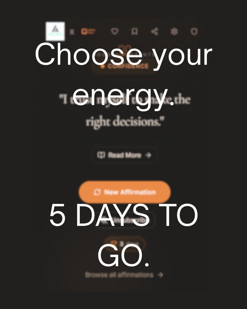 aoo305_'s tweet photo. Your morning, your rules. 🎯

Whether you need a boost of confidence or a moment of total peace, we’ve got a category for that.

5 days until we go live. https://t.co/guR5G21ZAs