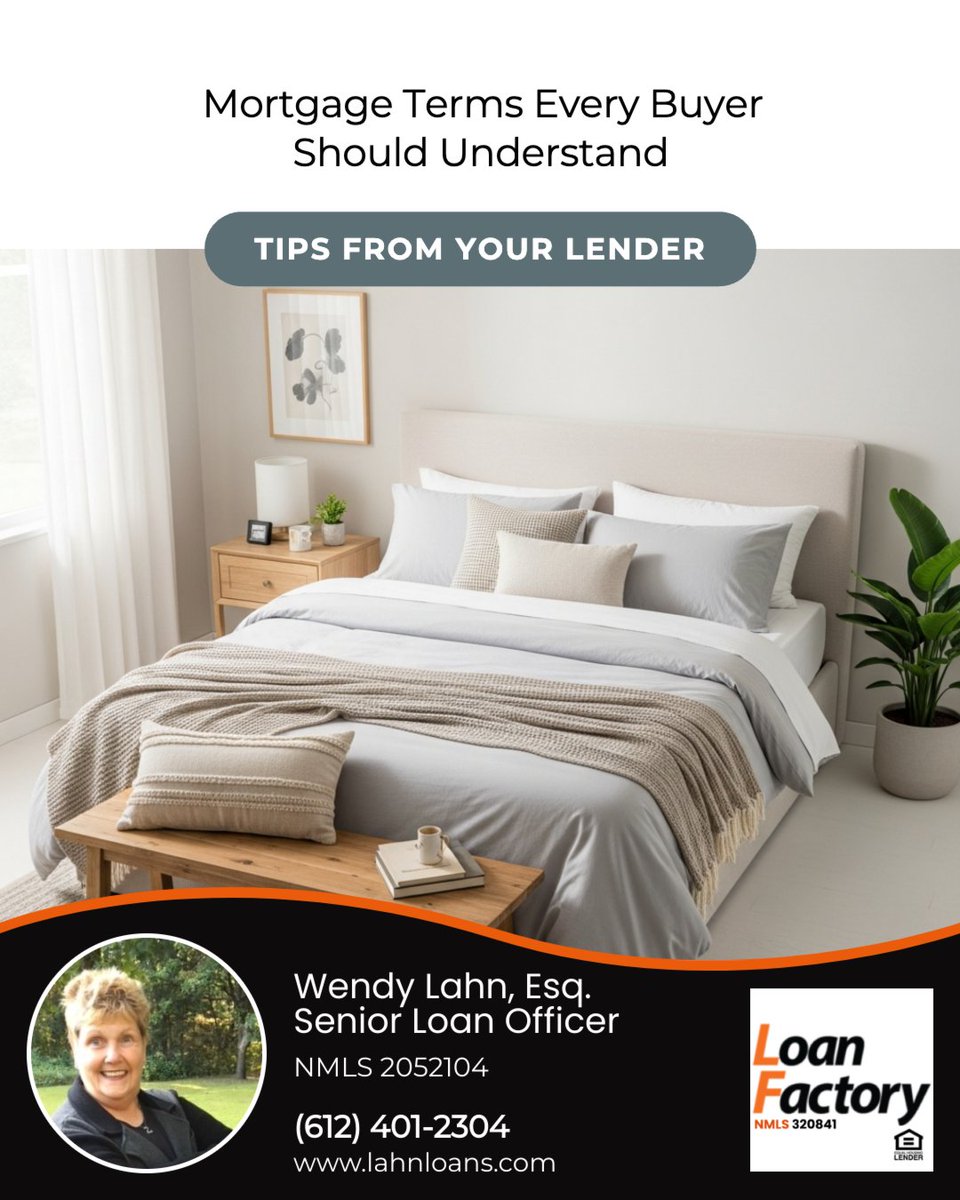 wendylahn's tweet photo. Confident buyers understand the language of lending. 🏡

📌 Pre-Approval > Pre-Qualification
💳 DTI impacts buying power
📝 Amortization period is length of time it takes to pay off a mortgage

#mortgagetips #homebuying #mortgageterms #mortgage #mortgage #loan #borrower https://t.co/mdkc3X5pBS