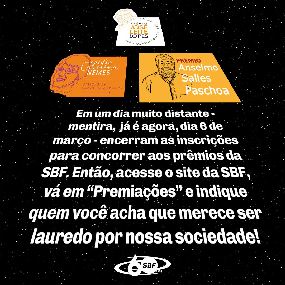 SOCIEDADE BRASILEIRA DE FÍSICA tweet media