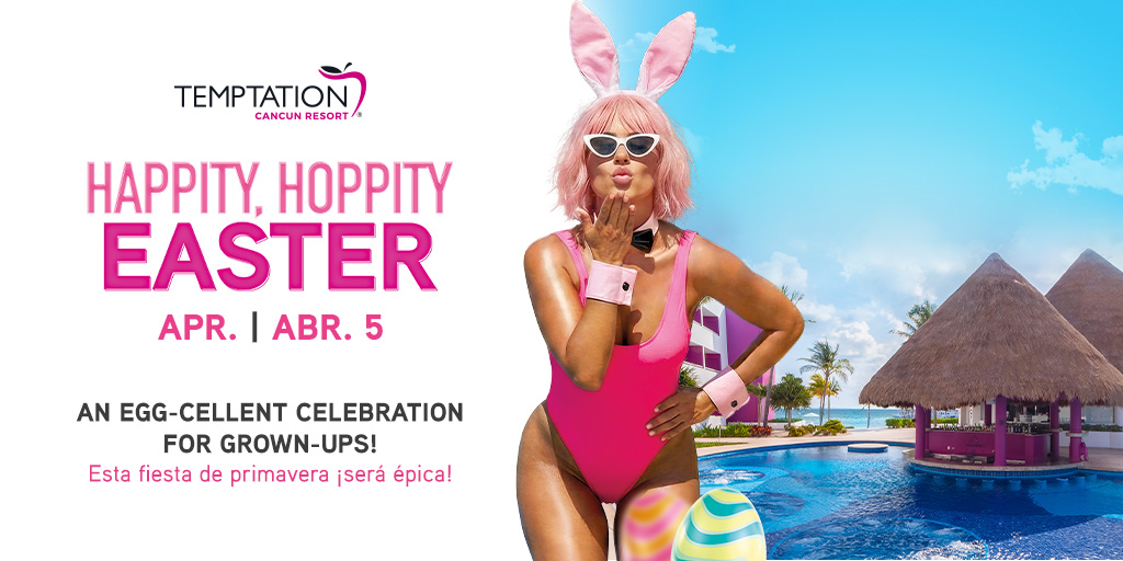 TemptationRs's tweet image. 🐰Grab your basket, hop into the action, and get ready for a day filled with laughs, mischief, and party vibes that are anything but average.✨
➡️ ttcr.me/Easter-2026

#TemptationCancun