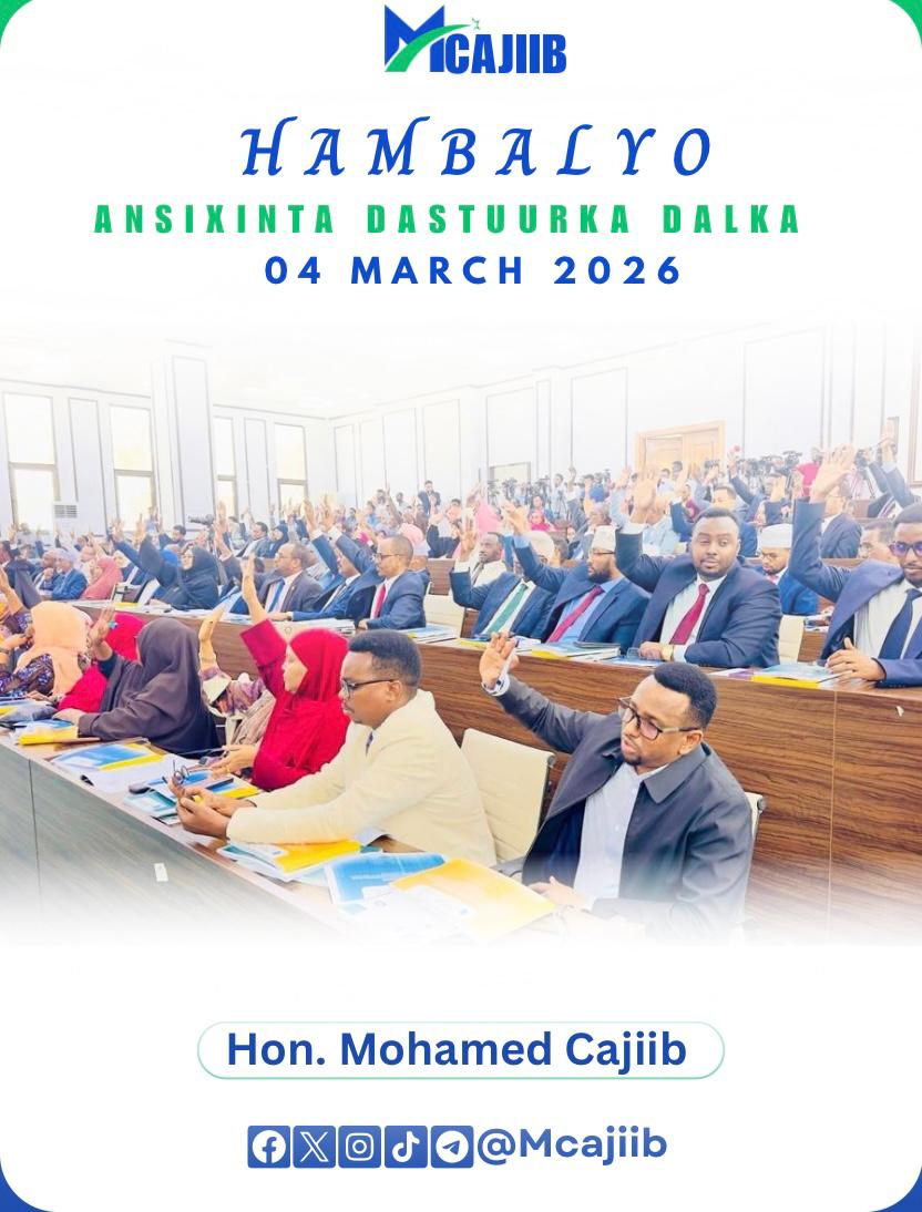 Mohamed I Ali Cajiib MP tweet media
