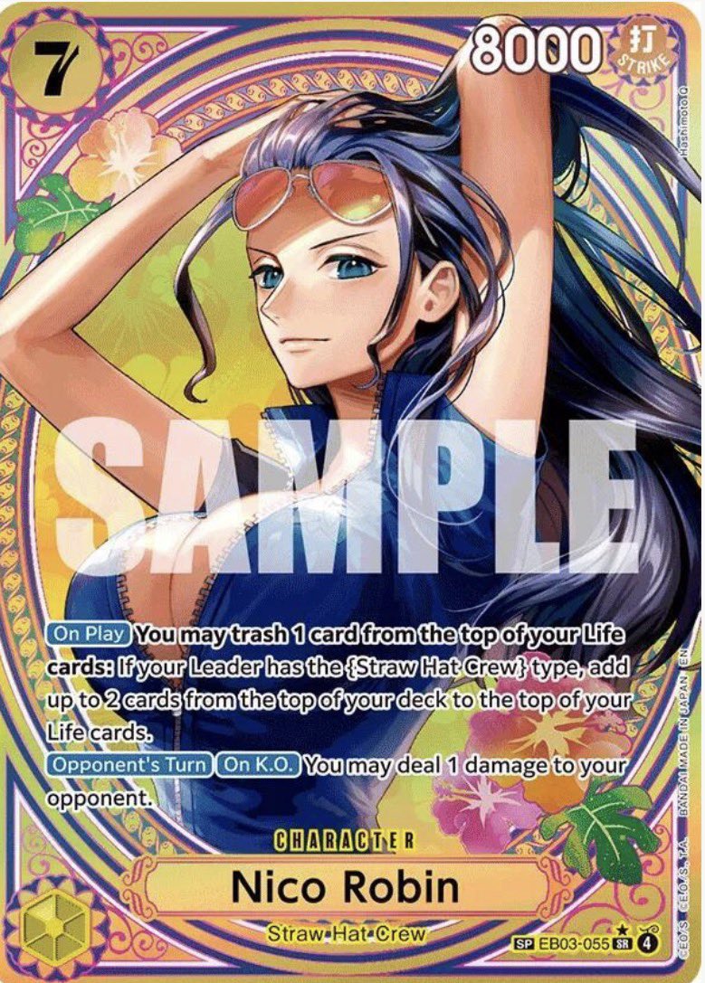 Trainer___Red's tweet photo. @NewAgeCardKings ISO clean English copy of Nico robin SP. https://t.co/HP2CNslRQD