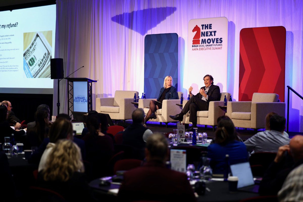 apparelfootwear's tweet image. As the supreme court's ruling creates immediate questions, Peter Harrell of Georgetown Law plus AAFA's Beth Hughes discuss how the industry should be thinking as details continue to unfold #AAFASummit #SmartTrade