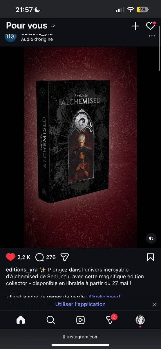 evangeriine's tweet photo. Alchemised French collector edition ??!2!/!2&amp;2 STUNNING https://t.co/a49ffurwGk