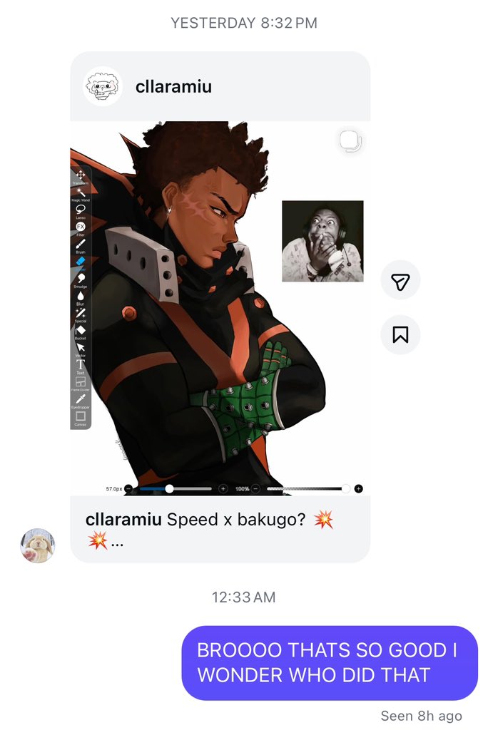 Irl sent me my own art and didn’t realize it was me 😭😭