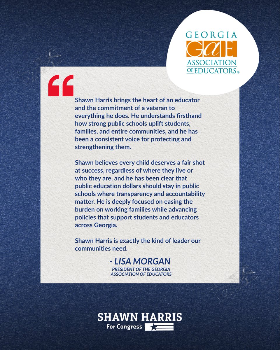 Shawn Harris for Congress tweet media