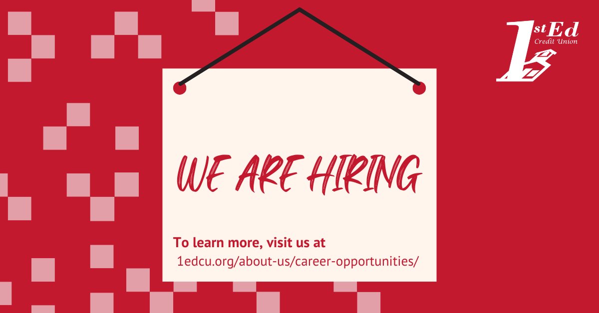 1st Ed is looking to grow our team with a Branch Team Leader in our Hanover branch! If you’re looking to join a friendly team where you can enjoy competitive benefits while helping others achieve their financial goals, learn more about this opportunity at 1edcu.org/about-us/caree…