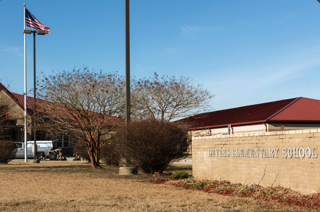 this is an elementary school at Fort Bragg
