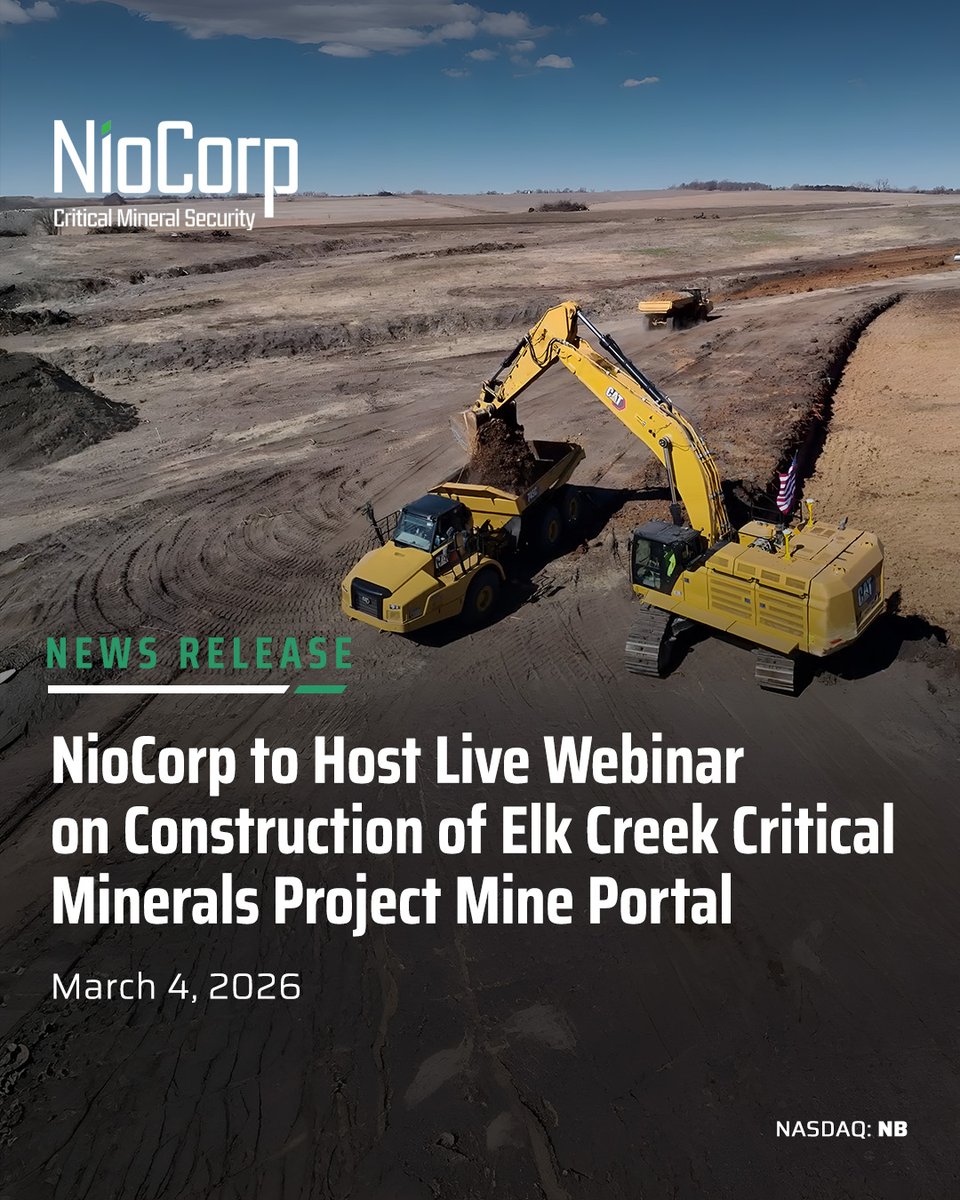 NioCorp Developments tweet media