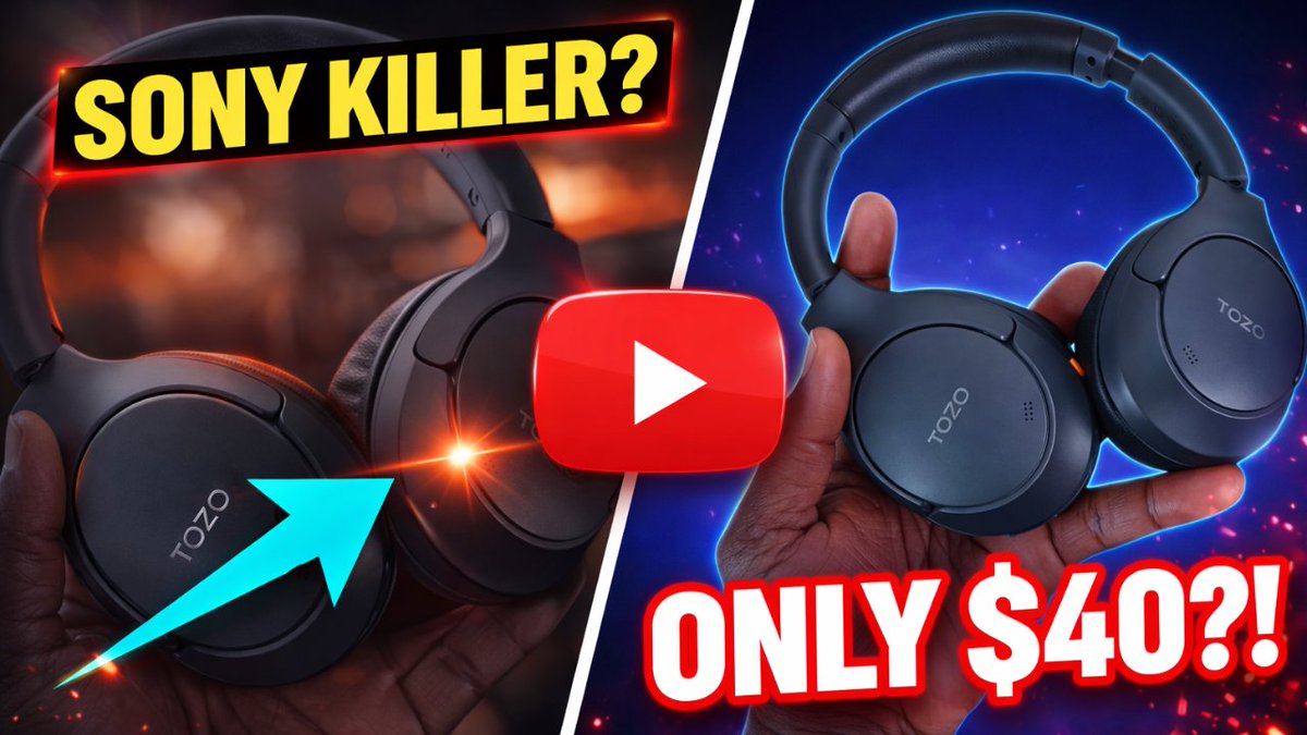 NerdGadgetShop's tweet image. youtube.com/watch?v=X8kE94…
Tozo HT3 Headphones Review I Budget King with Hybrid ANC &amp;amp; Deep Bass

#tozo #mytozo, #wirelessheadphones #noisecancelling #BudgetFriendly #technology #TechReview #audiophile #MusicLovers