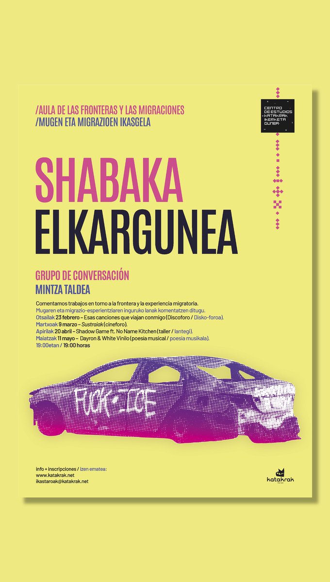 ikerktk's tweet photo. 🔥🚓SHABAKA ELKARGUNEA🚓🔥
continúa 

Datorren astelehenean!
SUSTRAIAK
Lunes 19.00

https://t.co/qv50bjvCKN https://t.co/dw3Z1lUJaw
