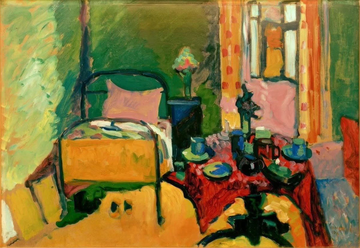 _Emmet_Emmet's tweet photo. Wassily Kandinsky
Bedroom on der Ainmillerstraße | 1909 https://t.co/O7eRKUUi6A