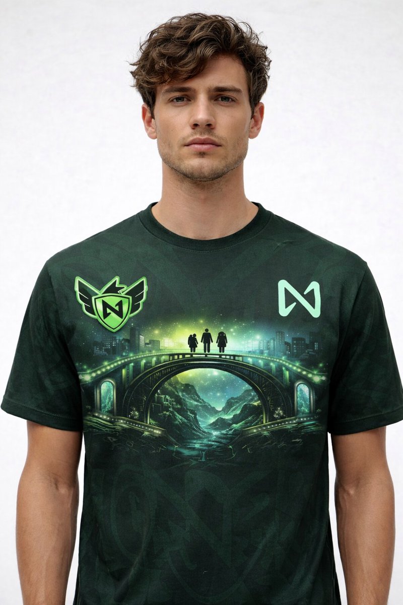 adrenaltrades's tweet image. Bridging Web2 and Web3 in style 🌉💚

A bold, futuristic design in NEAR’s signature green, symbolizing the connection between technology and people. Clean, hyper-realistic, and built to represent true digital accessibility.

@NEARProtocol @nearmerch 

#merch #merchdesign
