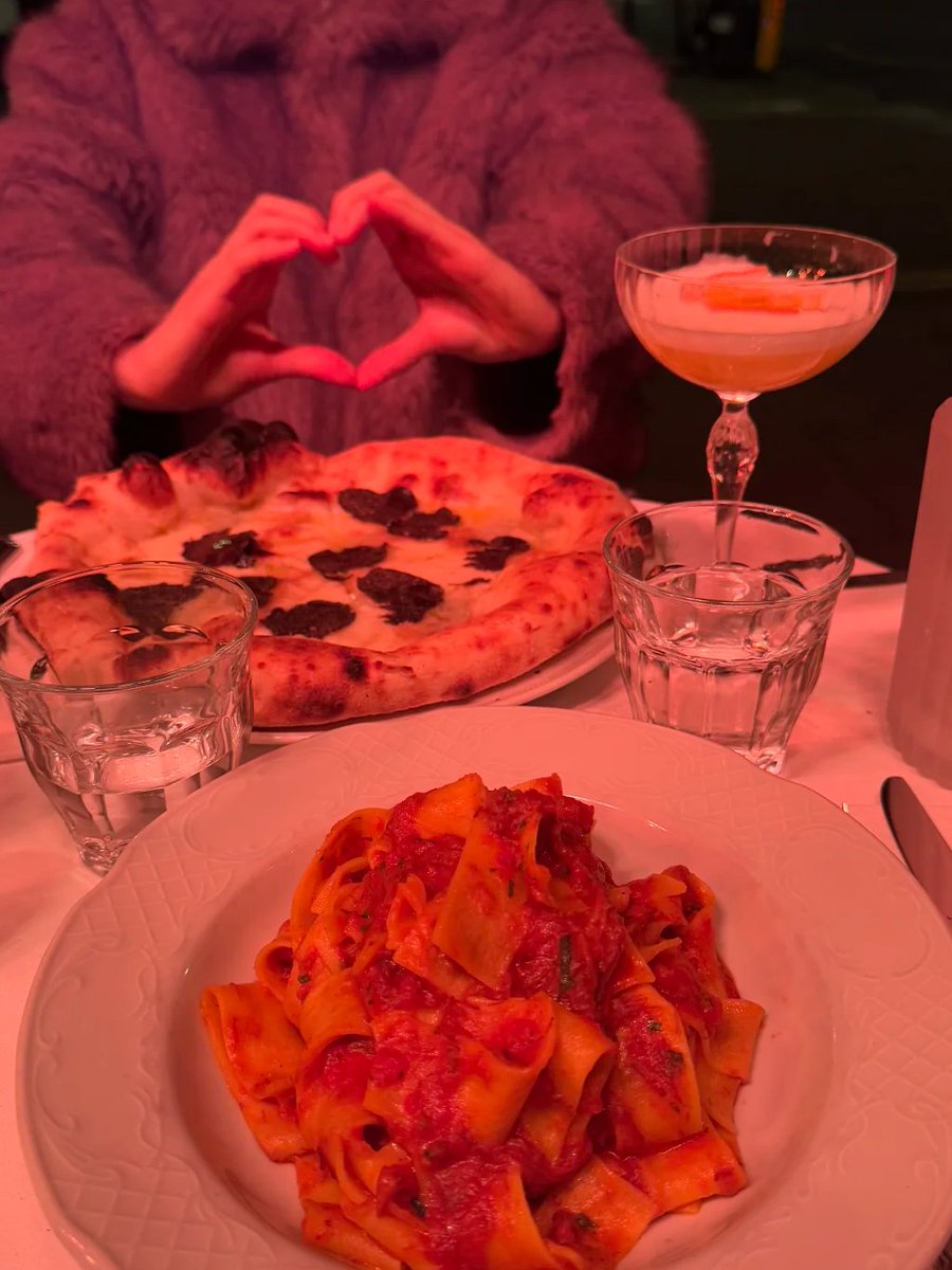 A plate of pasta, a slice of pizza, and a lot of love 🍝🍕❤️✨