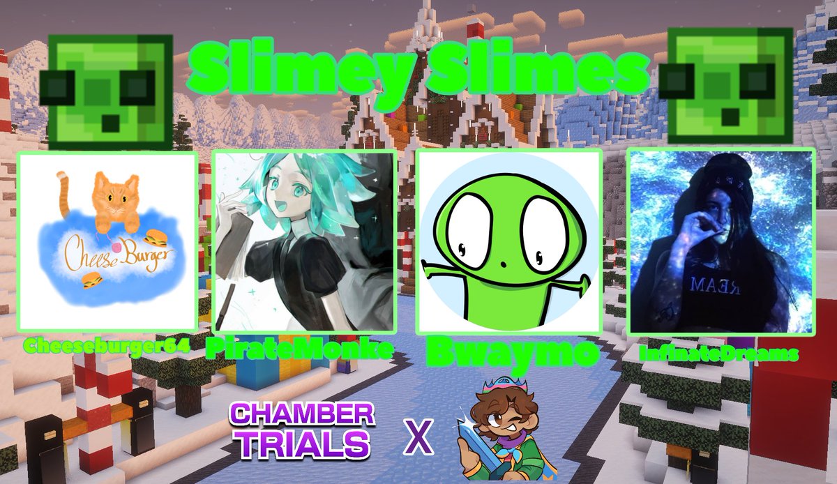 ShineStarCarter's tweet photo. Announcing the Slimey Slimes
@chqqar01
@PirateMonkey_XD
@lnfinatedreams
@bwaymoooooooo
Watch them in chamber trials x Carter on Sunday March 29th at 3pm EST https://t.co/0vSGiK7pHu