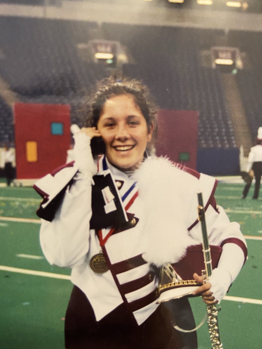 FineArtsTomball's tweet photo. Here are two former flute playing Drum Majors who grew up to be @TomballISD administrators! Can you guess who? #MarchForth #destinationexcellence https://t.co/fjuNcZYDr9