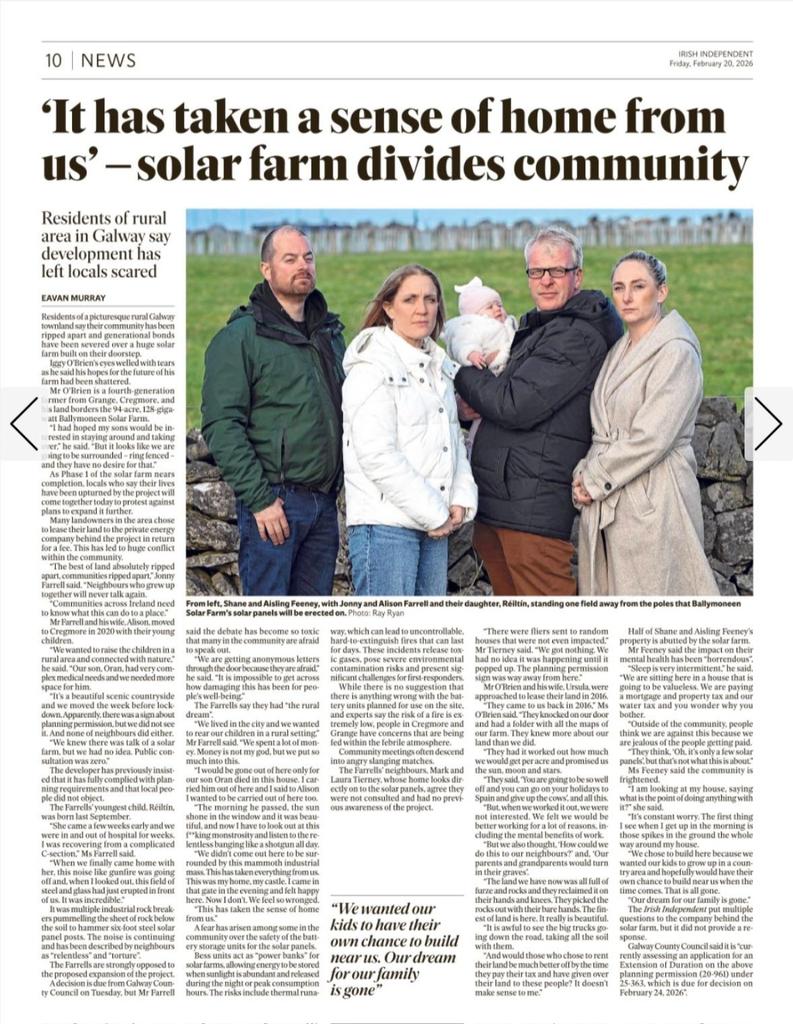 jonnyfarrell2's tweet photo. @higginsdavidw @Independent_ie David - the next time you're visiting your family in East Galway, please call in to us for a cup of tea in Cregmore. No strings attached. No hidden agenda. Just an opportunity to see things from our perspective. https://t.co/eCJORq8z7V