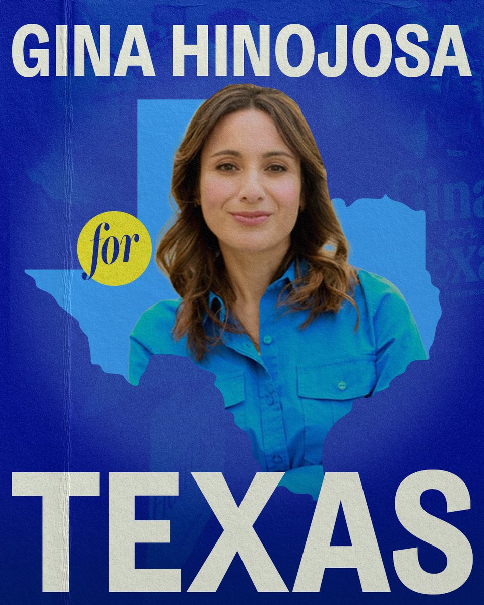 DemGovs's tweet photo. .@GinaHinojosaTX is officially the Democratic nominee for governor in Texas!

From fighting for working families to strengthening public schools, she’s dedicated to ensuring hardworking Texans have a fair shot. https://t.co/v0npEp5JbP