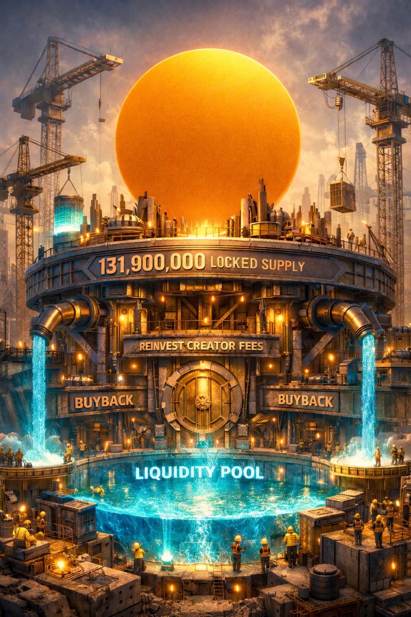 While others build narratives…

$Coin is building a foundation

<a href="/bootstrapliq/">Bootstrap</a> protocol reinvesting every creator fee

Buybacks strengthening the liquidity pool

131,900,000 supply already locked away

The structure rising from this base will be massive 🟠