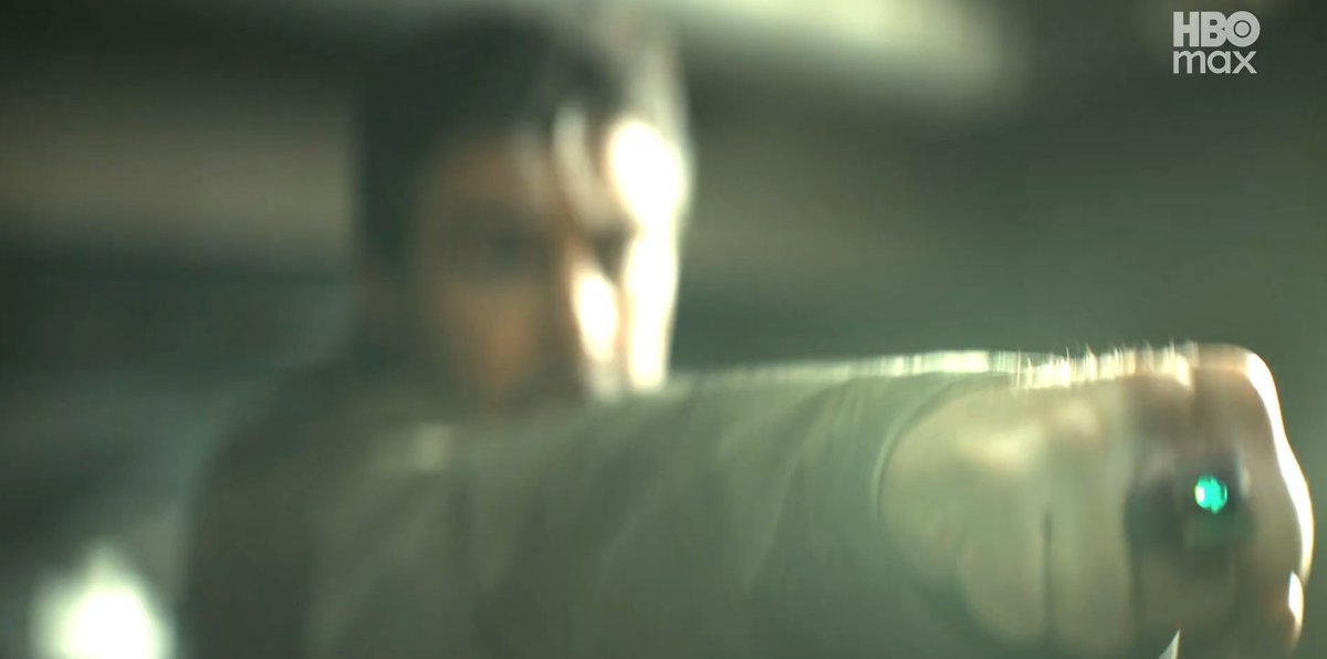 DCUBrief's tweet image. Hal Jordan using his Green Lantern ring