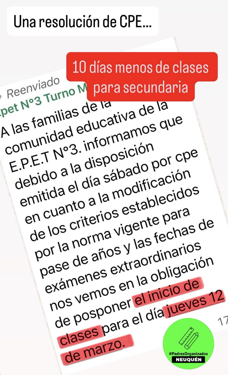 PADRES ORGANIZADOS NEUQUÉN tweet media