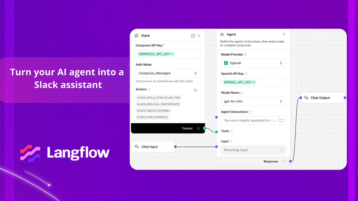 Langflow tweet media