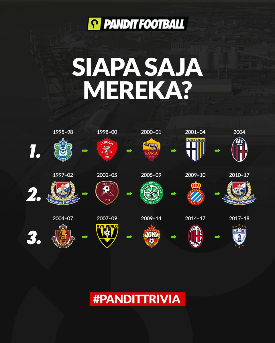 panditfootball's tweet photo. Udah pada selesai sahurnya? Coba tebak siapa aku dari cv klub di atas 🙌 https://t.co/ZA7EkbMVMZ
