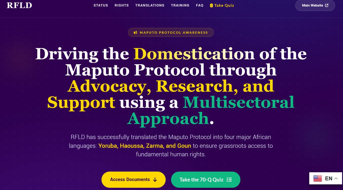 Women Leaders Network for Development (RFLD) tweet media