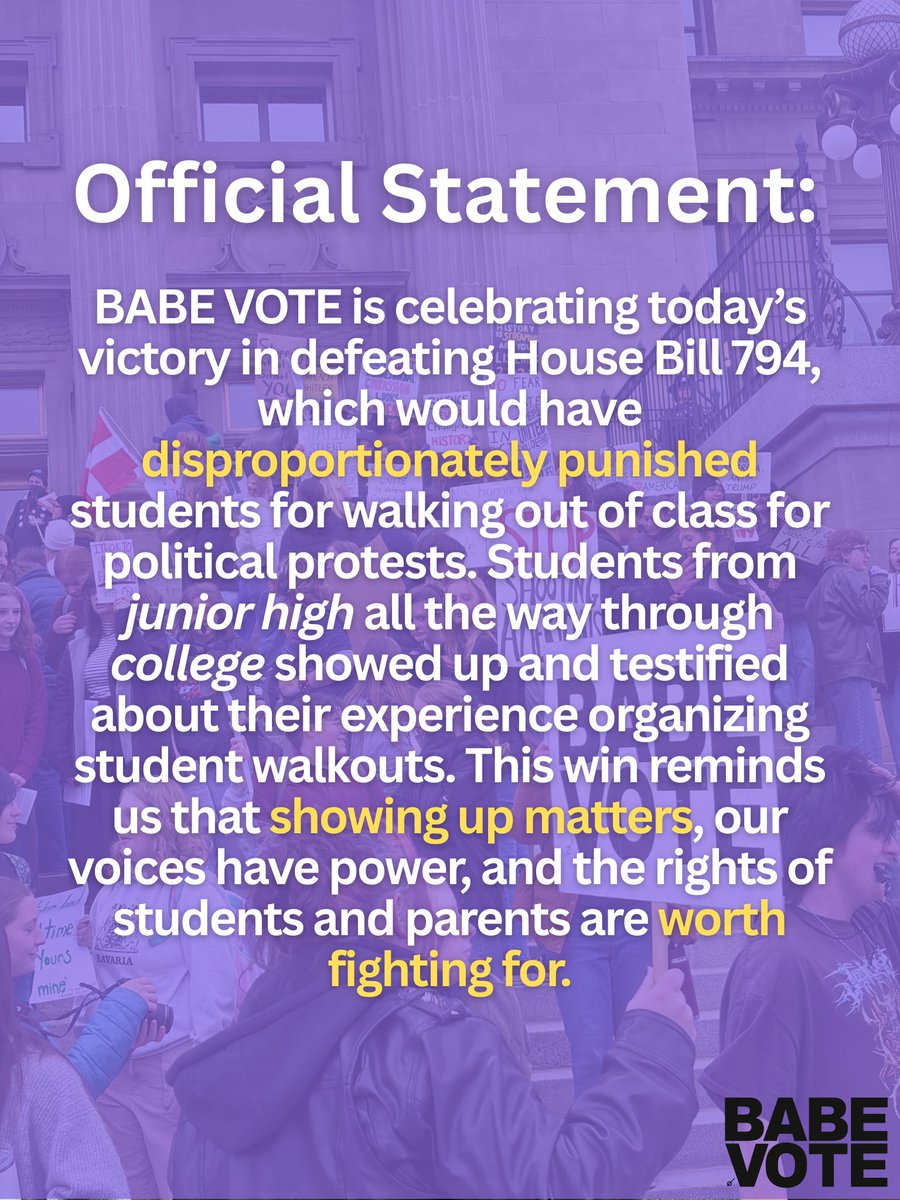 BABE VOTE tweet media