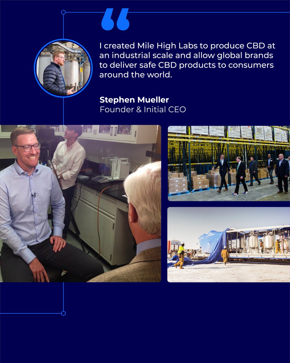 MileHighLabs's tweet photo. Ten years ago, Mile High Labs was founded by Stephen Mueller with a vision to bring science and scale to a growing industry.

From early lab work to an industrial facility in Loveland, Colorado, those first steps helped shape the foundation of what we’ve built today.

Ten years in. Still evolving.

#MileHighLabs #10years