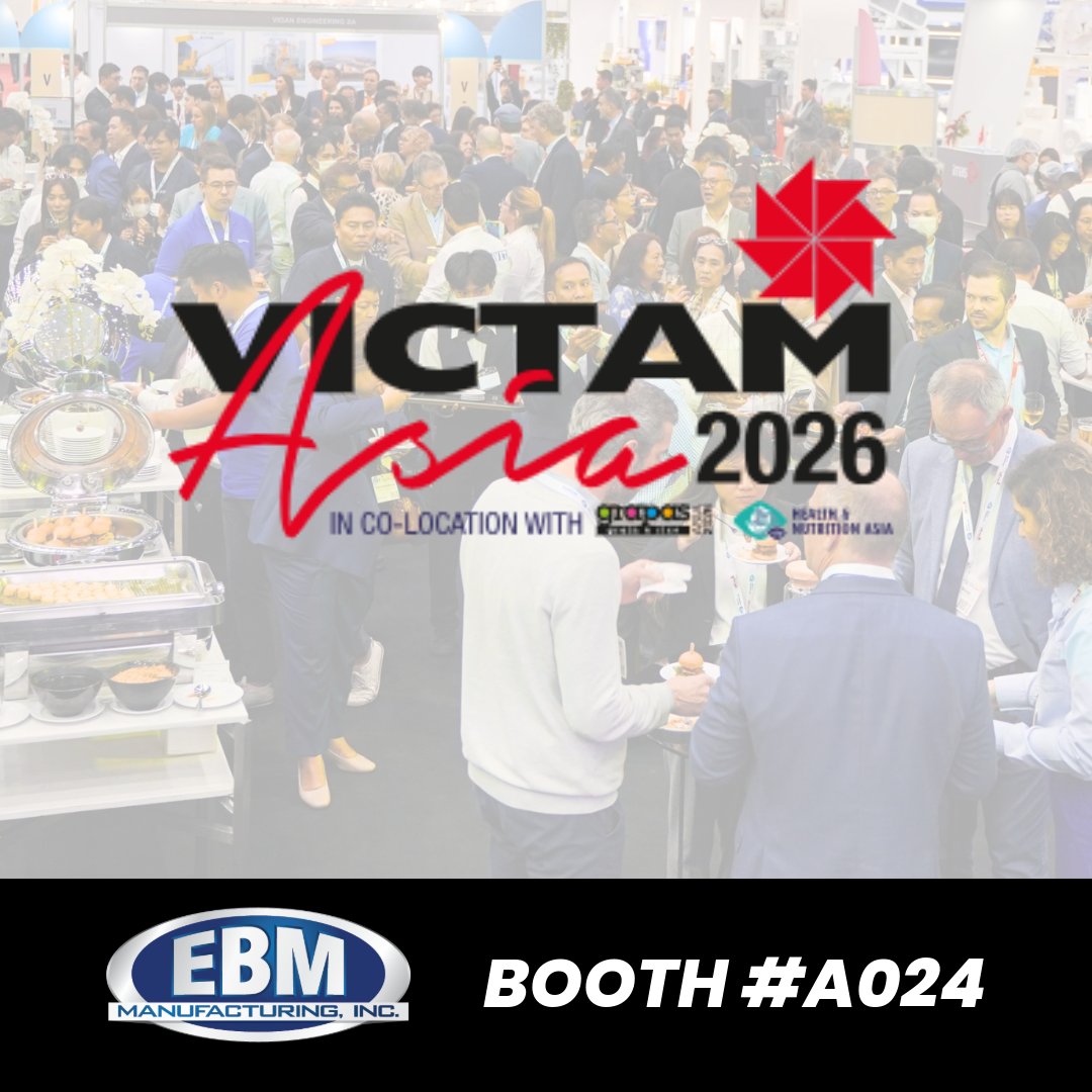 EBMMFG's tweet photo. 🌏Next week, EBM Manufacturing will be exhibiting at Victam Asia in Bangkok. We’re excited to meet industry leaders and discuss equipment solutions designed for long-term performance and growth.

If you’re attending, stop by Booth #A024 and say hello, we’d love to connect! https://t.co/TXy3KNA7zn